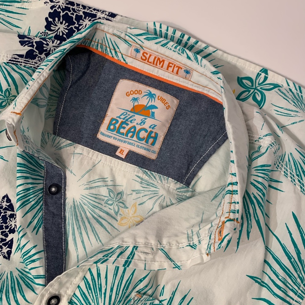 Drill Clothing Co. Slim-Fit XL Hawaiian Button Up